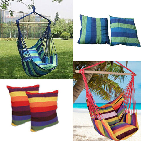 New Chair Hanging Rope Swing Hammock Outdoor Porch Patio Yard Seat 2 Colors