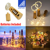 3pcs Wine Bottle Cork Lights Copper Led Light Strips Rope Lamp Kit DIY for Decor