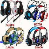 Gaming Headset Surround Stereo Headband Headphone USB 3.5mm LED with Mic for PC