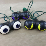 String Halloween Spooky Flashing Eyes Peep N Peepers Set of 3 Colored Eyeballs