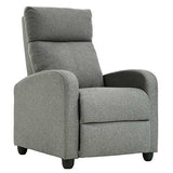 Recliner Chair Fabric Single Sofa Modern Reclining Seat Home Theater Seating