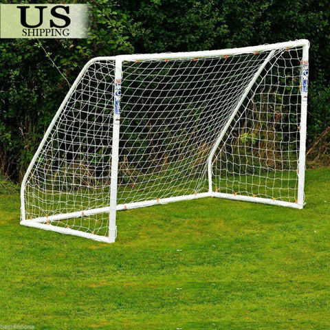 PE 6 x 4ft Football Soccer Goal Post Net Kids Outdoor Football Match Training