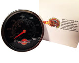 LavaLock 2-3/8" BBQ smoker pit thermometer charcoal grill TEMP GAUGE 2-3/4 stem