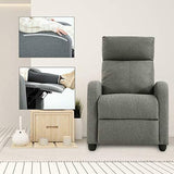 Recliner Chair Fabric Single Sofa Modern Reclining Seat Home Theater Seating