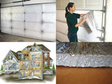 White Reflective Foam Core Garage Door Insulation Kit