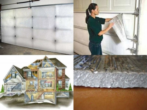 White Reflective Foam Core Garage Door Insulation Kit