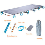 Ultralight Portable Folding Camping Cot Aluminium Alloy Off Ground Foldable Bed