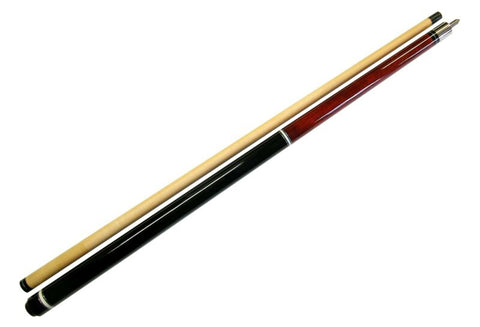 58" - 2 Pce Break Pool Cue - Billiard Stick Hardwood Canadian Maple 23 Ounce Red