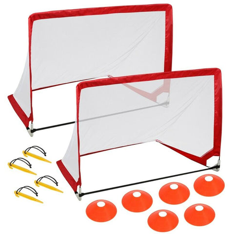 Portable 4'x 4' Pop UP Soccer Goal Durable Folding Football Post Training W/ Bag
