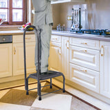 Non-Slip Handy Support Step Stool w/ Handle 330 Lbs Load Capacity Kitchen Safety