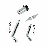 New Hitch Pin Lock 1/2"&5/8" Stainless Steel Dual Receiver Lock for Class II,IV