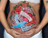 Proud Body PREGNANCY BELLY PAINTING KIT - Vegan, No Parabens, NonToxic, USA Made