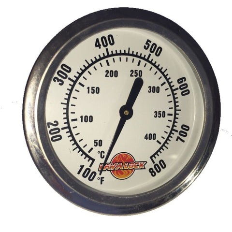 2-5/8" BBQ smoker pit thermometer charcoal grill TEMP GAUGE 1 3/8" stem ACCURATE