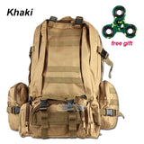 55L Outdoor Military Molle Tactical Backpack Rucksack Camping Bag