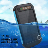 300000mAh Waterproof Portable Solar Charger Dual USB Battery Power Bank Phone