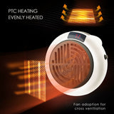 900W Portable Electric Heater Fan Wall Outlet Handy Air Heating Warmer Radiator