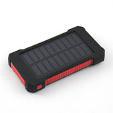 300000mAh Waterproof Portable Solar Charger Dual USB Battery Power Bank Phone