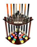 Cue Rack Only - 8  Pool Billiard Stick &  Ball Floor Stand W Scorer Mah Finish