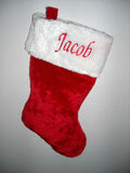 Personalized Christmas Stocking Custom Name Embroidered