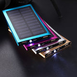 100000mAh 2 USB Portable Solar Battery Charger Power Bank For Cell Phone US