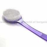 Back Scrubber Shower Bath Body Brush Nylon Bristles Sponge w Sturdy Handle