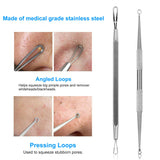 5pcs Blackhead Acne Comedone Pimple Blemish Extractor Remover Stainless Tool Kit