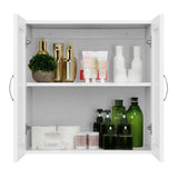 Wall Mount Bathroom Cabinet Organizer Kitchen Cupboard w/Door Storage Shelf Home