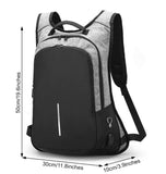 Anti-Theft Men Women Travel Backpack External USB Charge Port Laptop School Bag