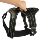 Heavy Duty-Padded Pet Dog Harness XL Large Medium Small Strap Vest Walk Out Led