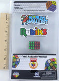 World's Smallest RUBIK'S CUBE Puzzle 3D Toy Miniature Doll Retro 80's Mini