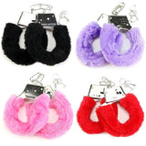 New Handcuffs Up Furry Fuzzy Sexy Slave Hand Ring Ankle Cuffs Restraint Bed Toys