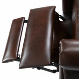 Leather Recliner Accent Chair Push Back Living Room Home Furniture