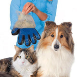 Pet Grooming Gloves Brush Dog Cat Hair Remover Mitt Massage Deshedding 1 Pair