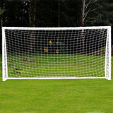 PE Football Soccer Goal Post Net Sports Training Practice Outdoor 24X8FT 12X6FT