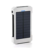 300000mAh Waterproof Portable Solar Charger Dual USB Battery Power Bank Phone