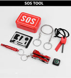 SOS Emergency Gear Pack Aid Outdoor Camping Hiking Hunting Scouts Kits Tools Pop