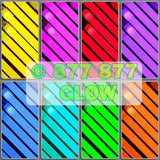 [300 FAT 6"] GLOW STICKS w NECKLACES  [8 NEON COLORS]