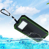 300000mAh Waterproof Portable Solar Charger Dual USB Battery Power Bank Phone