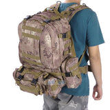 55L Outdoor Military Molle Tactical Backpack Rucksack Camping Bag