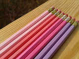 12 Personalized custom Round UV printed pencils. Non toxic. Printed Pencils.