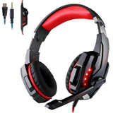 Gaming Headset Surround Stereo Headband Headphone USB 3.5mm LED with Mic for PC