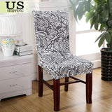 Stretch Spandex Chair Cover Dining Room Wedding Party Décor Pattern Seat Cover