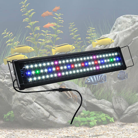 Aquarium Full Spectrum Multi-Color LED Light 0.5W 78 LED For 24"-30" Fish Tank
