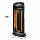 Infrared Electric Quartz Heater Living Room Space Heating Radiant Fire Tower