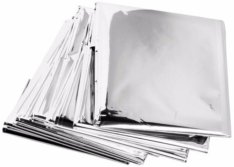 10 Pack Emergency Solar Blanket Survival Safety Insulating Mylar Thermal Heat