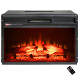 23 in. Freestanding Electric Fireplace Insert Heater with Remote Control