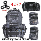 55L Outdoor Military Molle Tactical Backpack Rucksack Camping Bag