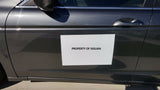 12"x18" Blank Car Magnet Sign 30 mil (2 SHEETS - MACHINE CUT & ROUNDED CORNERS).