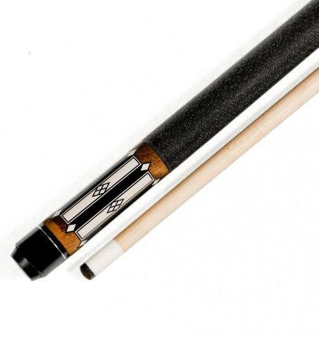 58"  2 Piece Hardwood Canadian Maple Pool Cue Billiard Stick  W Irish Wrap 19 Oz