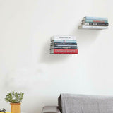 Floating Book Shelves Wall Mounted Shelf Modern U Shape Bracket Set